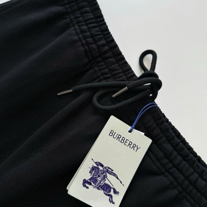 Burberry Knight Check Cotton Track Pants "Black"