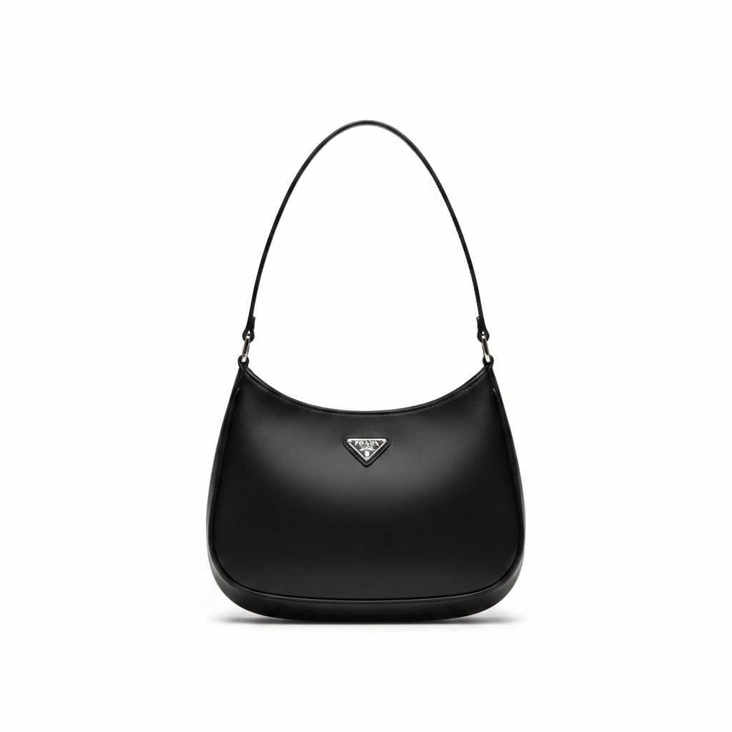 Prada Cleo Brushed Leather Shoulder Bag