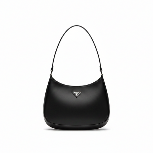 Prada Cleo Brushed Leather Shoulder Bag