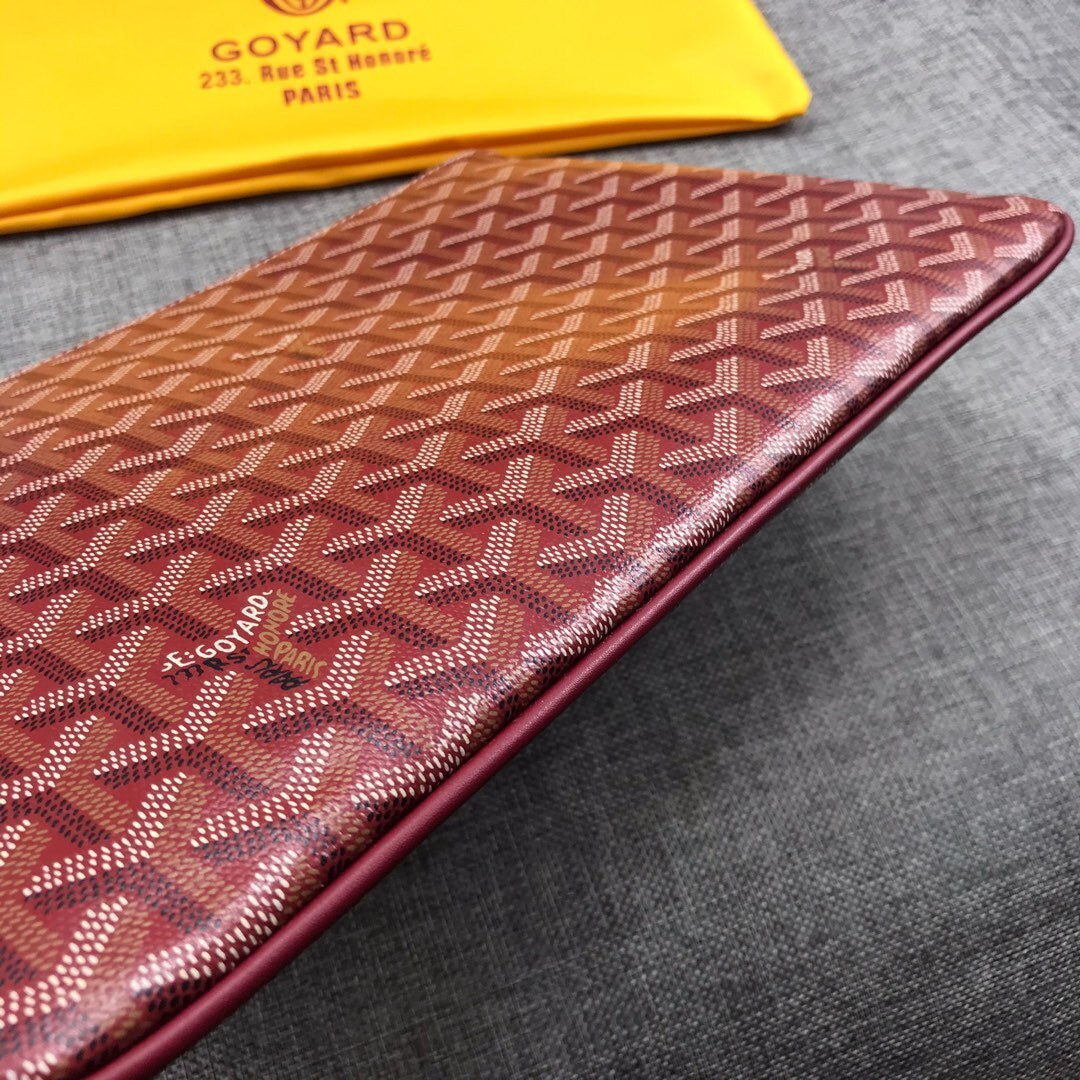 Goyard Sénat MM Pouch "Burgundy"
