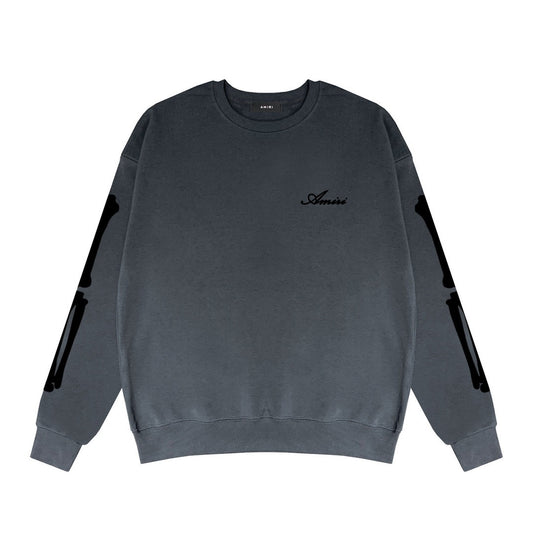 Amiri Bones Logo Sweatshirt "Grey-Black"