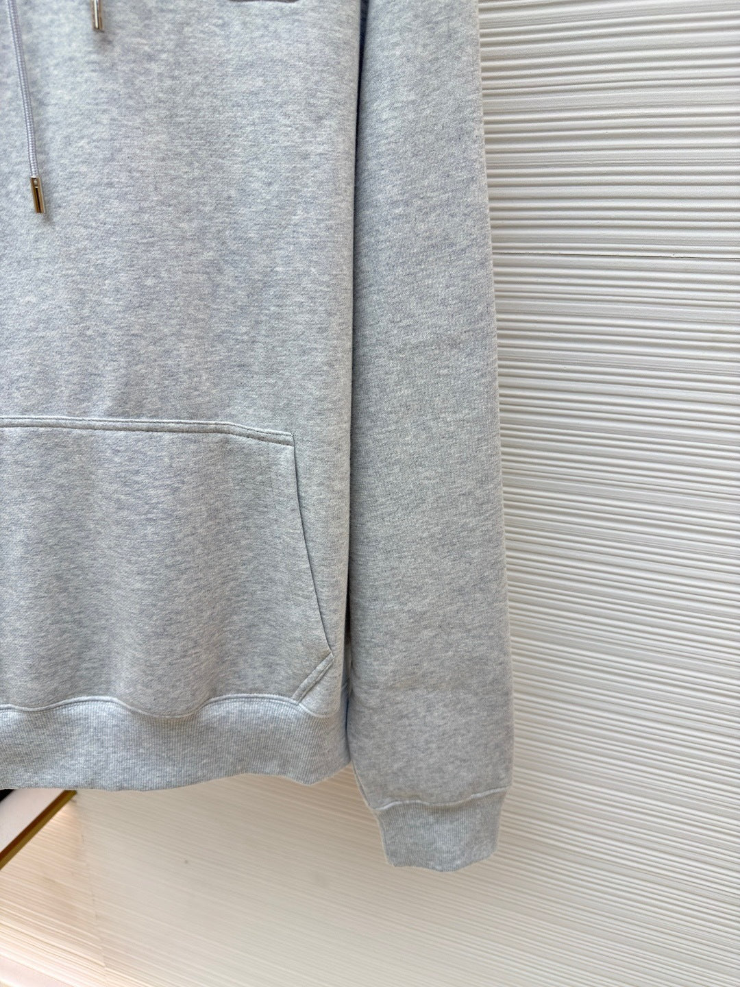 Dior CD Icon Hooded Sweatshirt "Gray Cotton Fleece"