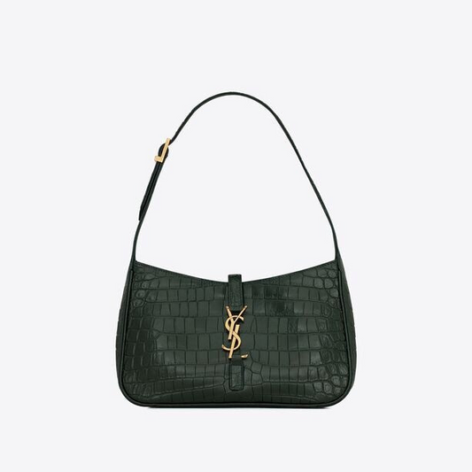 Saint Laurent Le 5 a 7 in Crocodile-Embossed Leather