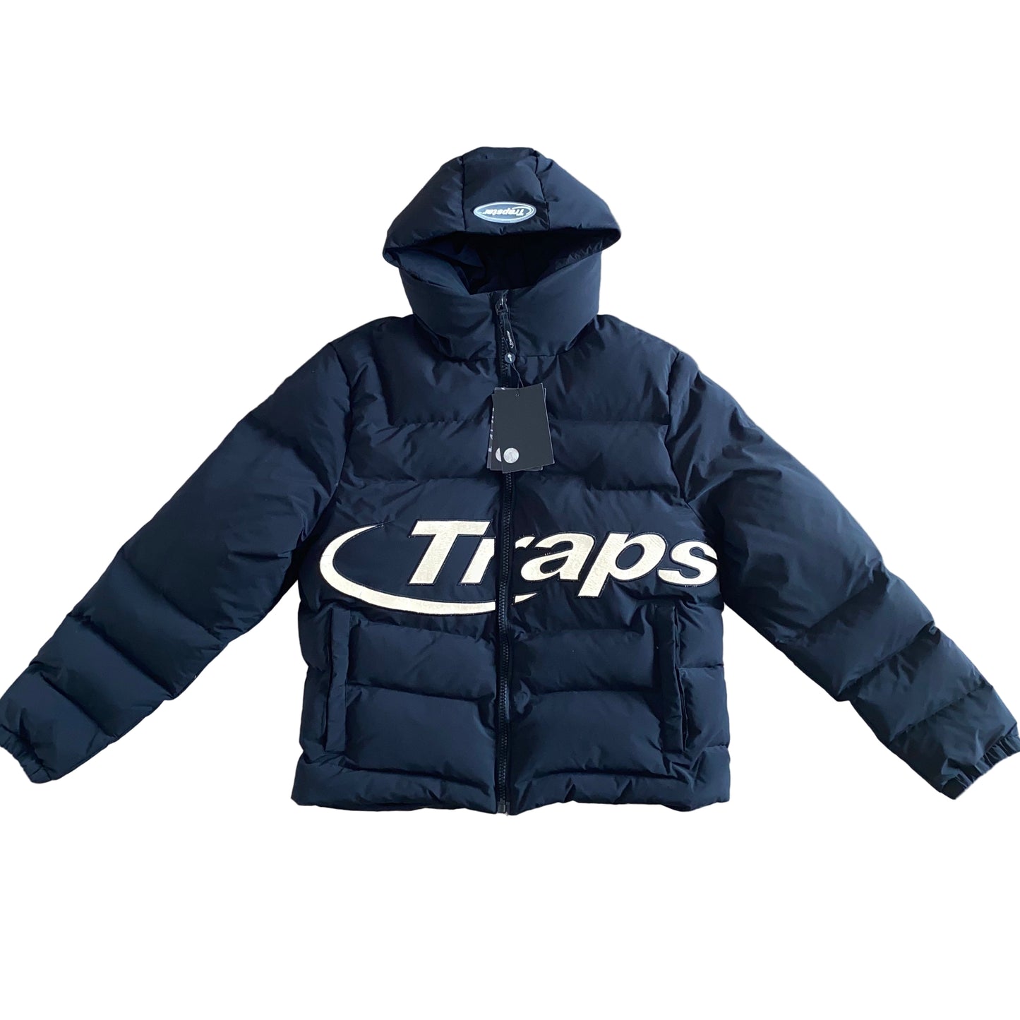 Trapstar Hyperdrive Down Jacket "Navy Blue-White"