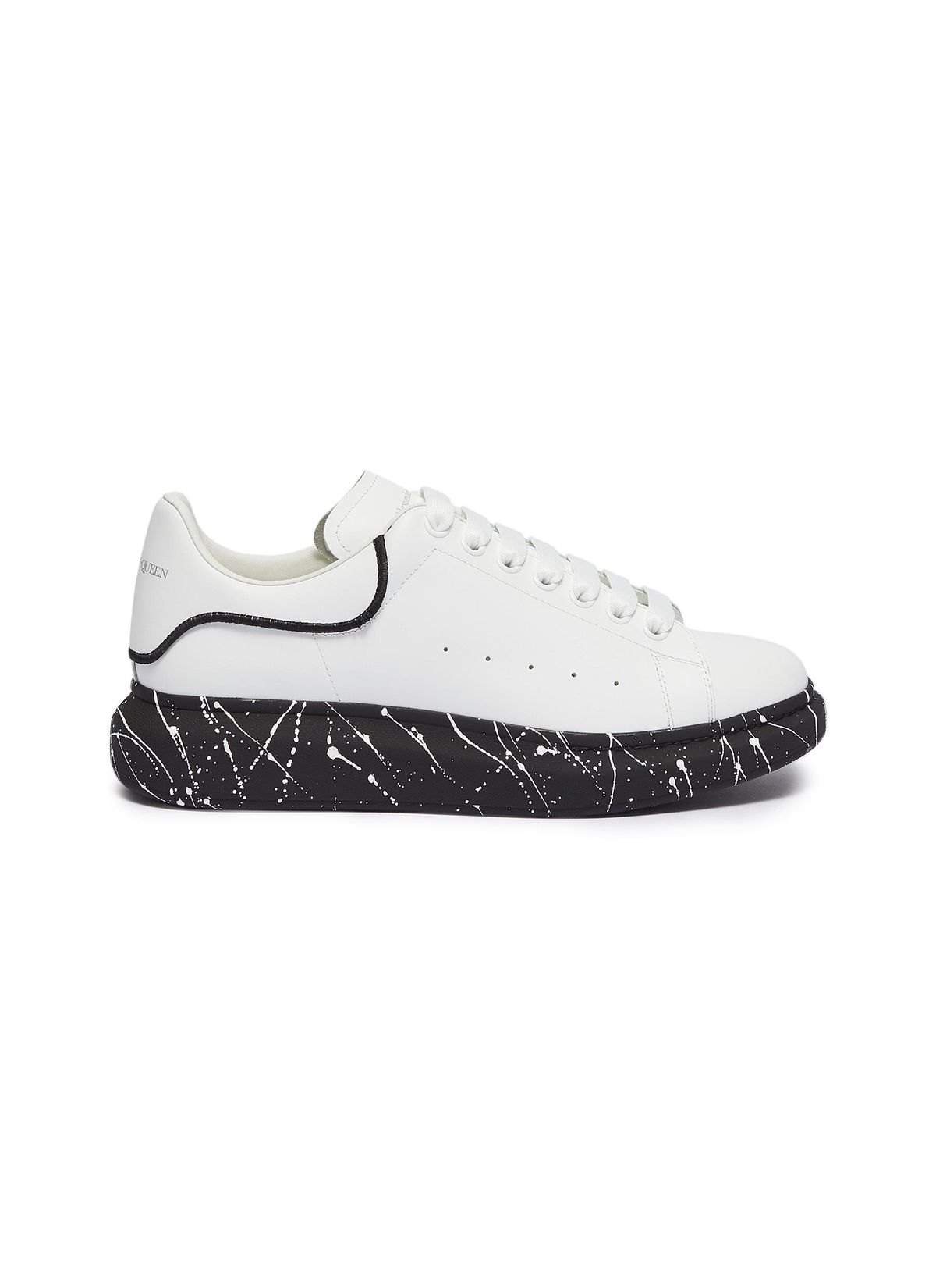 Alexander McQueen Oversized "White-Black Graffiti Sole"