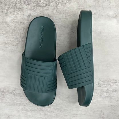 Bottega Veneta Slides "Forest Green"
