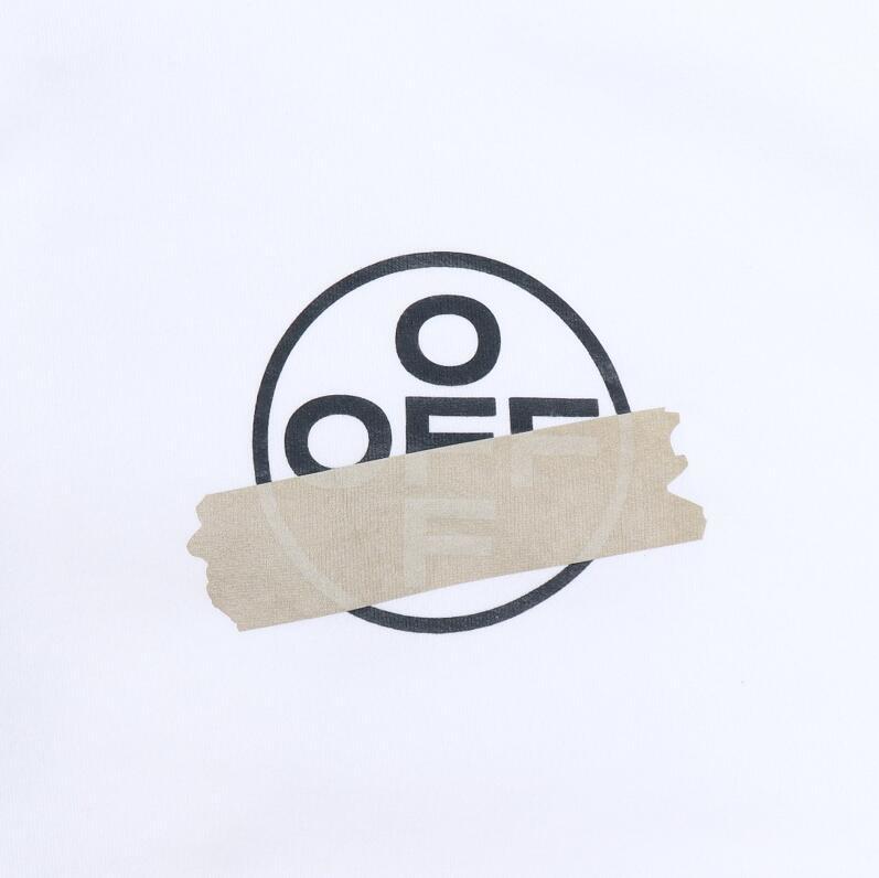 Off-White Tape Diag Arrows Hoodie "White-Beige"