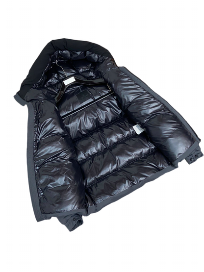 Monlcer Madeira Hooded Down Jacket "Grey-Black"