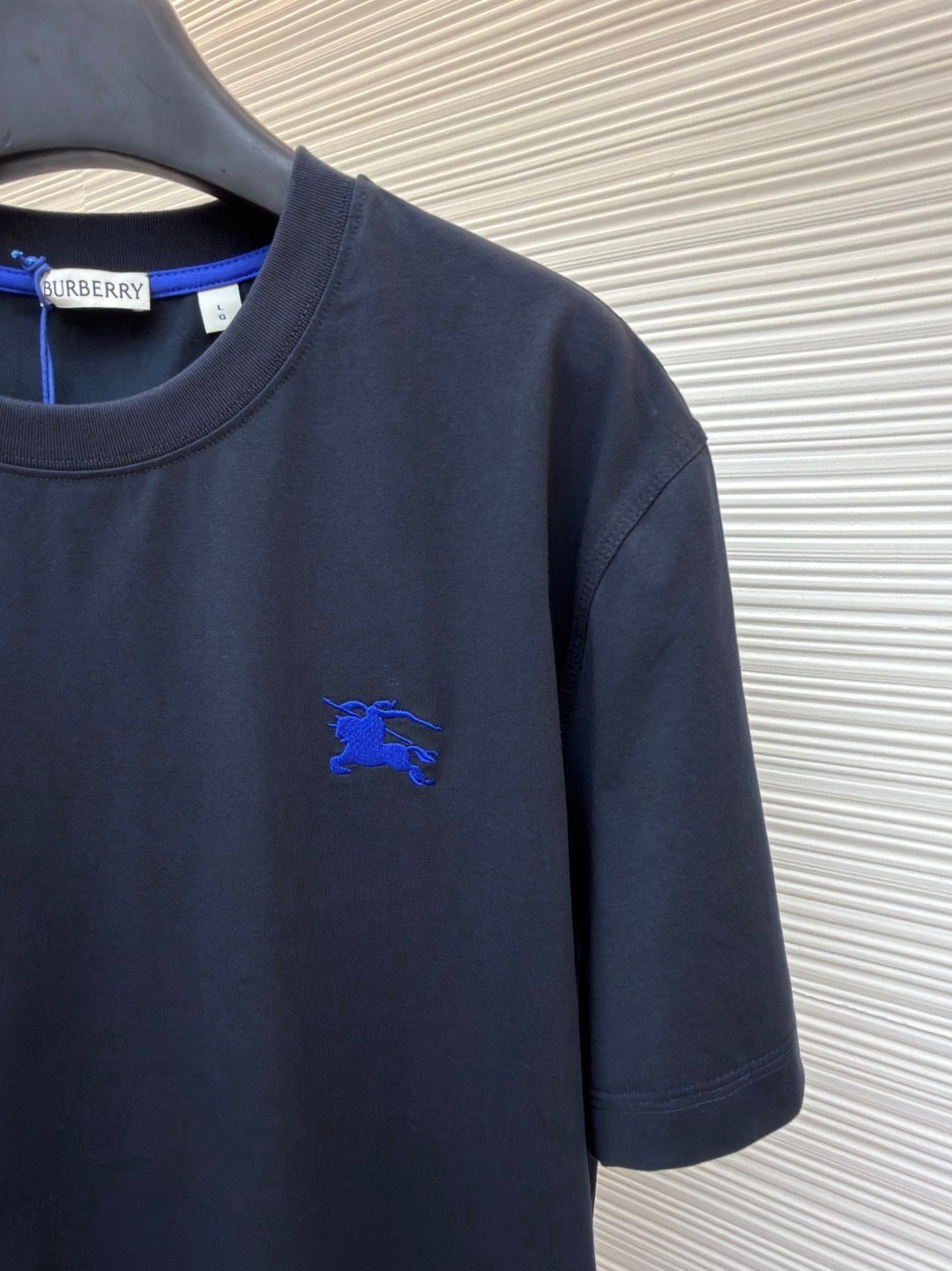 Burberry Cotton T-Shirt "Navy Blue"