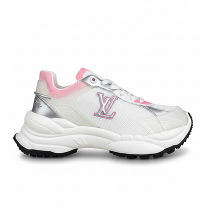 Louis Vuitton Run 55 "White-Silver-Pink"