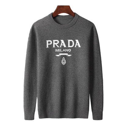Prada Intarsia Sweater "Grey"