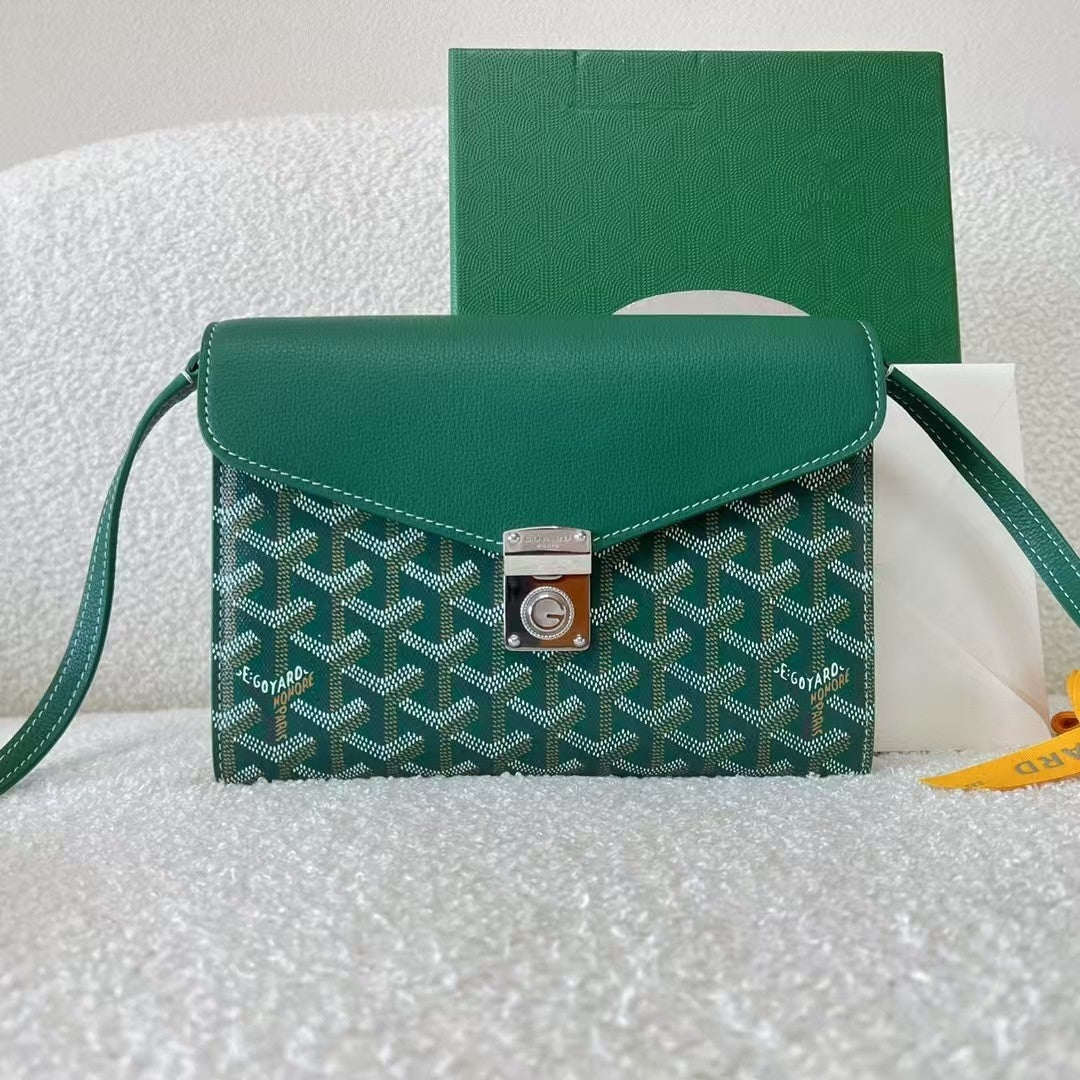 Goyard Goyardine Calfskin Chypre Wallet Pouch