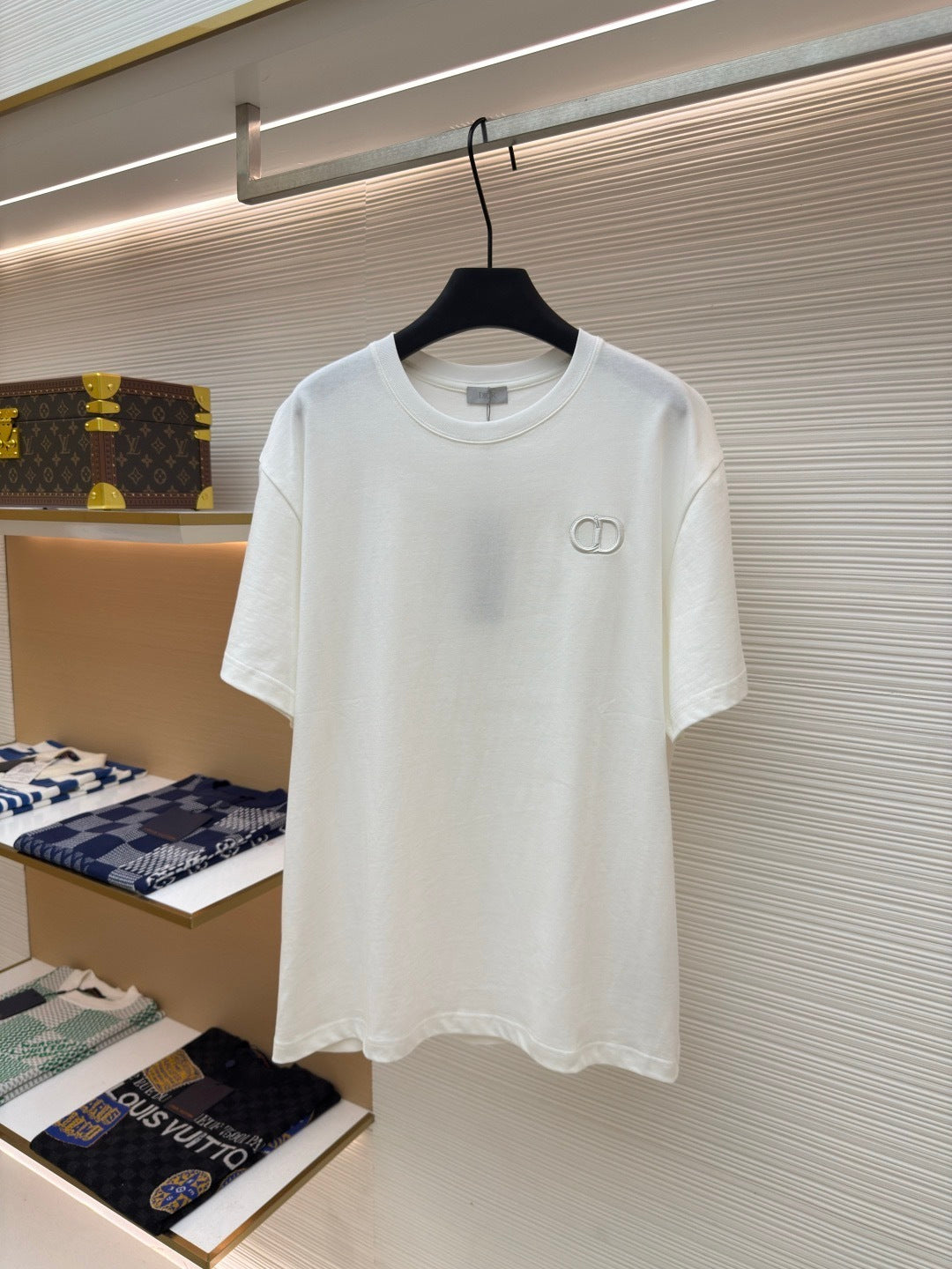 Dior CD Icon T-Shirt "White Cotton Jersey"