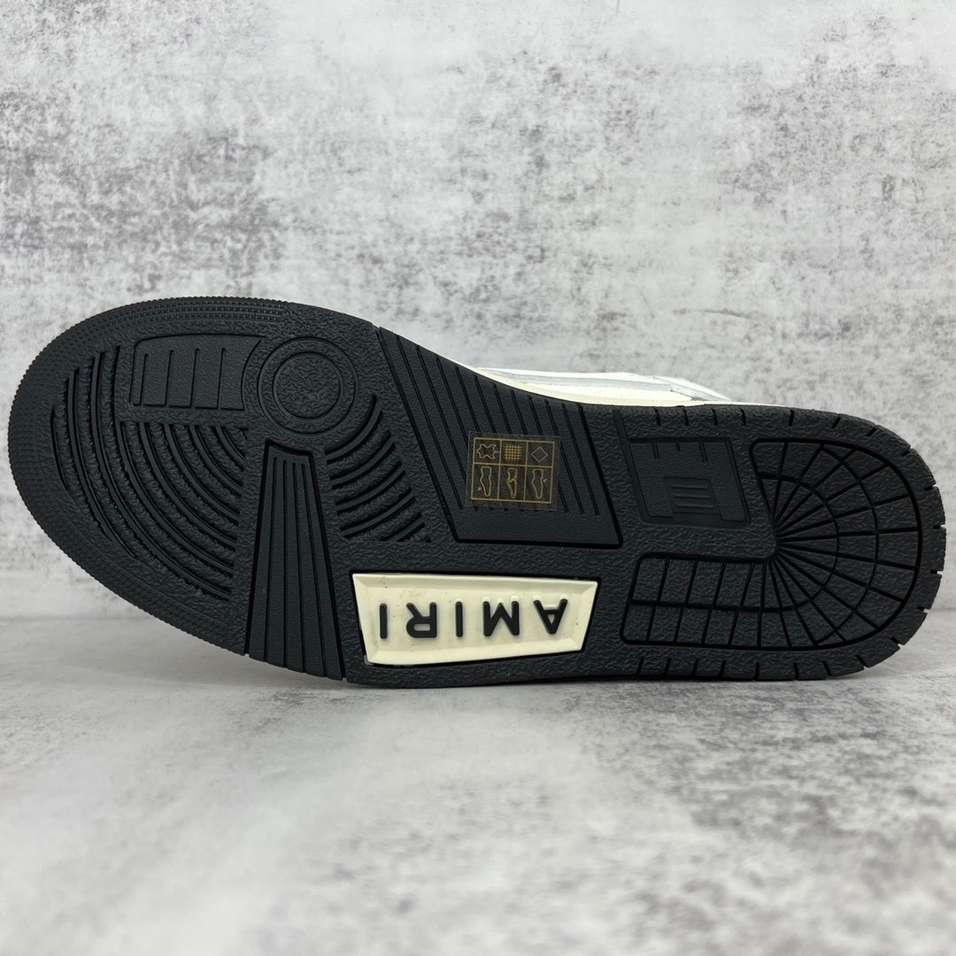 Amiri Skel Top High "White-Grey"