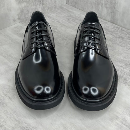 Dior Leather Derby Shoes "Black"