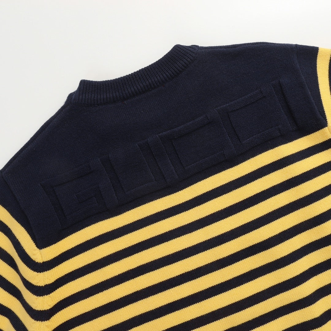 Gucci Striped Sweater "Black-Yellow"