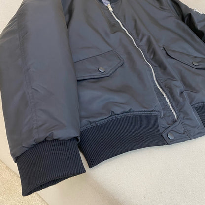 Prada Re-Nylon Shell Bomber Jacket "Black"