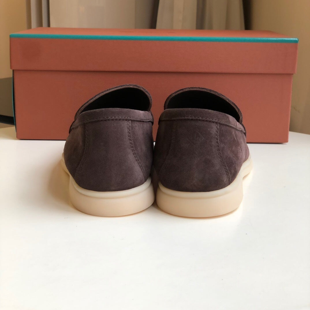 Loro Piana Summer Walk Loafers "Dark Brown"