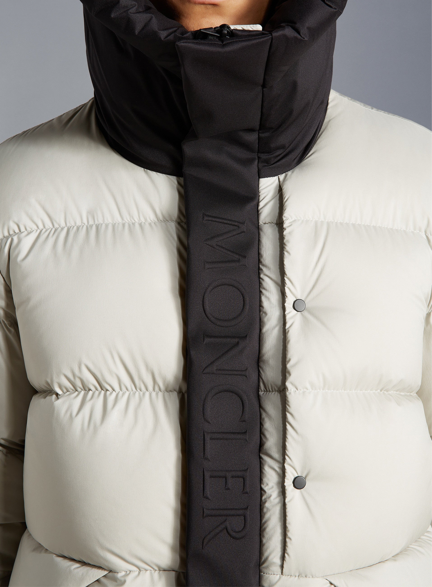 Moncler Madeira Hooded Down Jacket "White-Black"
