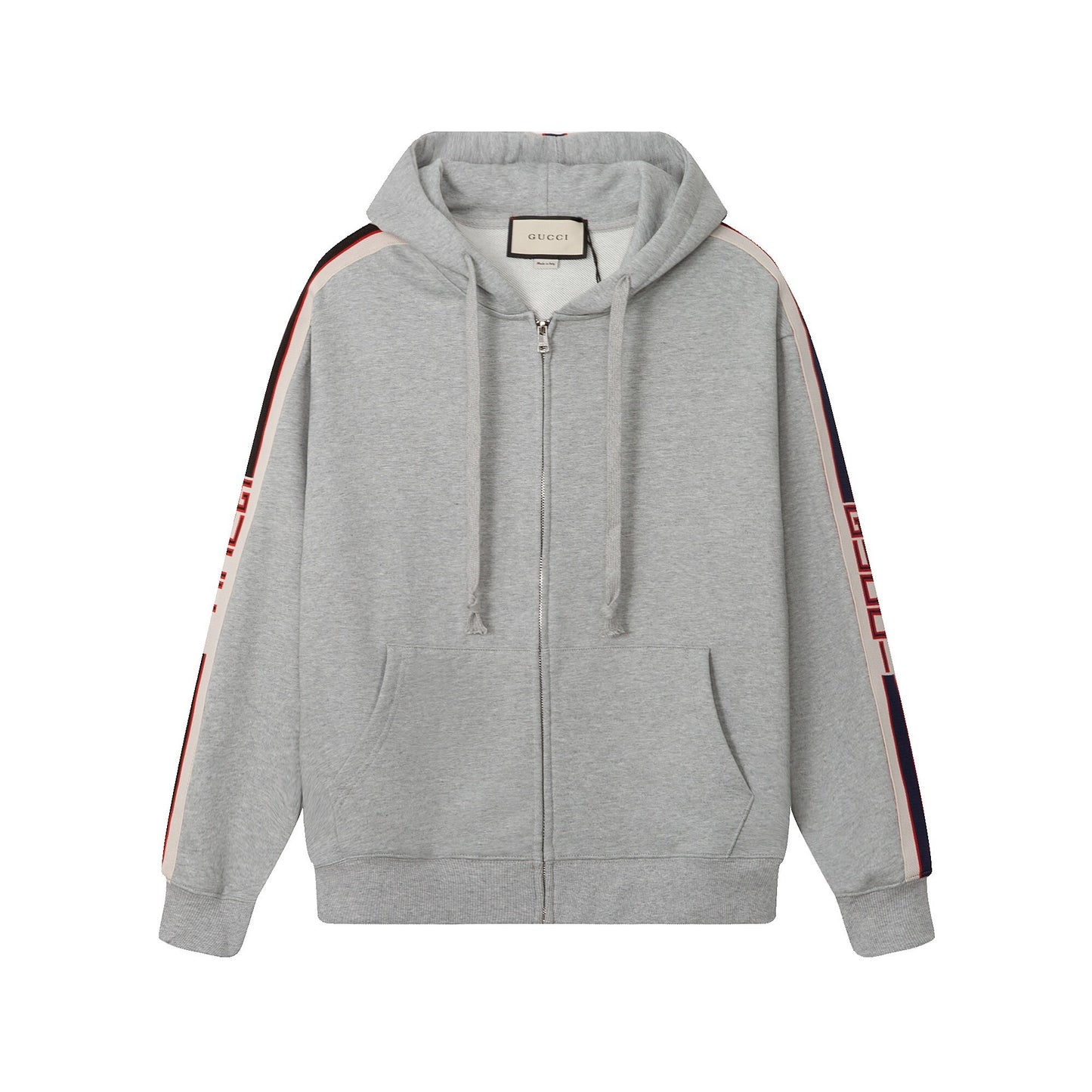 Gucci Zip-Up Hoodie "Grey"