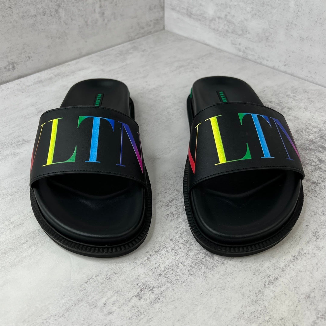 Valentino Garavani Slides "Black-Multicolour"