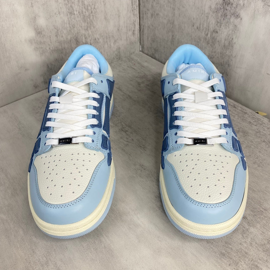 Amiri Skel Top Low "Baby Blue-White"