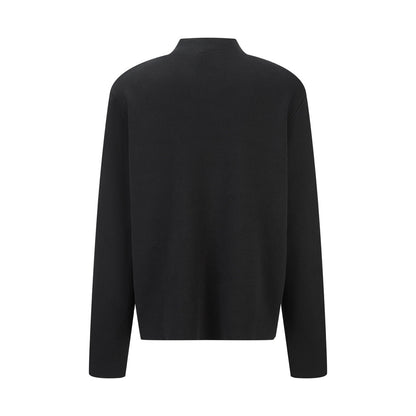 Dior Zipped Cardigan with Dior Embroidery "Black Wool Interlock"
