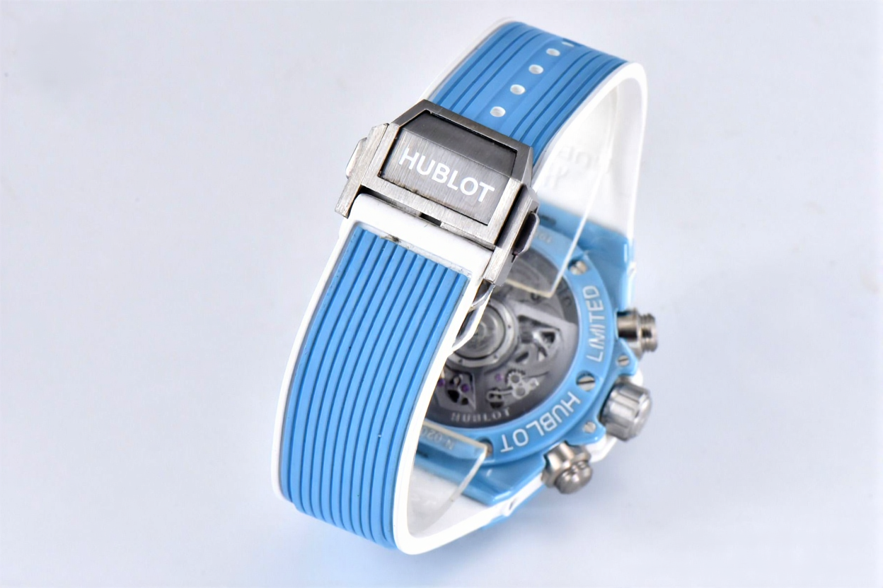 Hublot Big Bang Unico 44mm Blue Rubber Strap Skeleton Dial