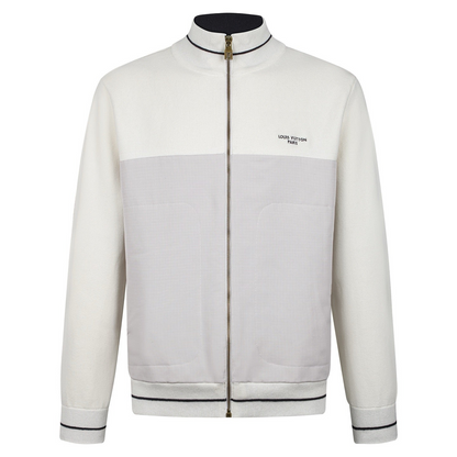 Louis Vuitton Hybrid Knit Tracksuit Top "Milk White"