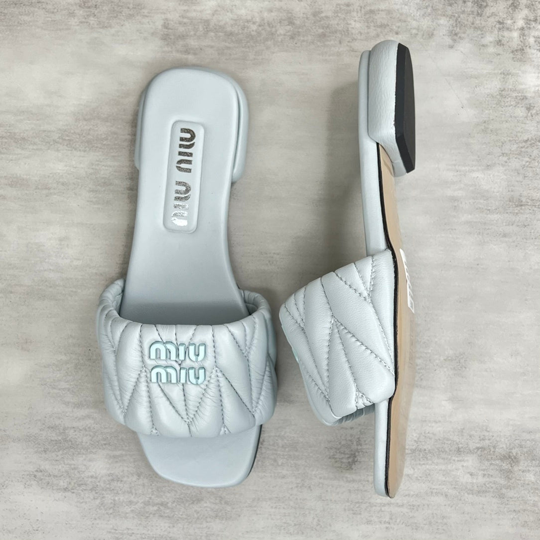 Miu Miu Slides "Baby Blue"