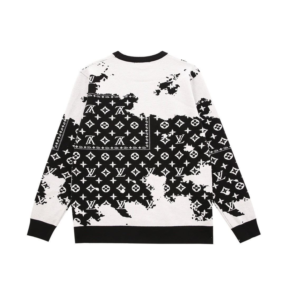 Louis Vuitton Monogram Bandana Sweater "Black-White"