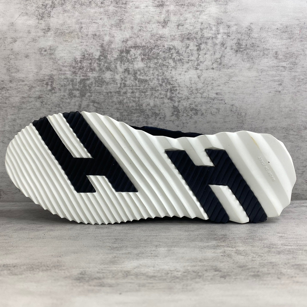 Hermes H "Black-White Suede"