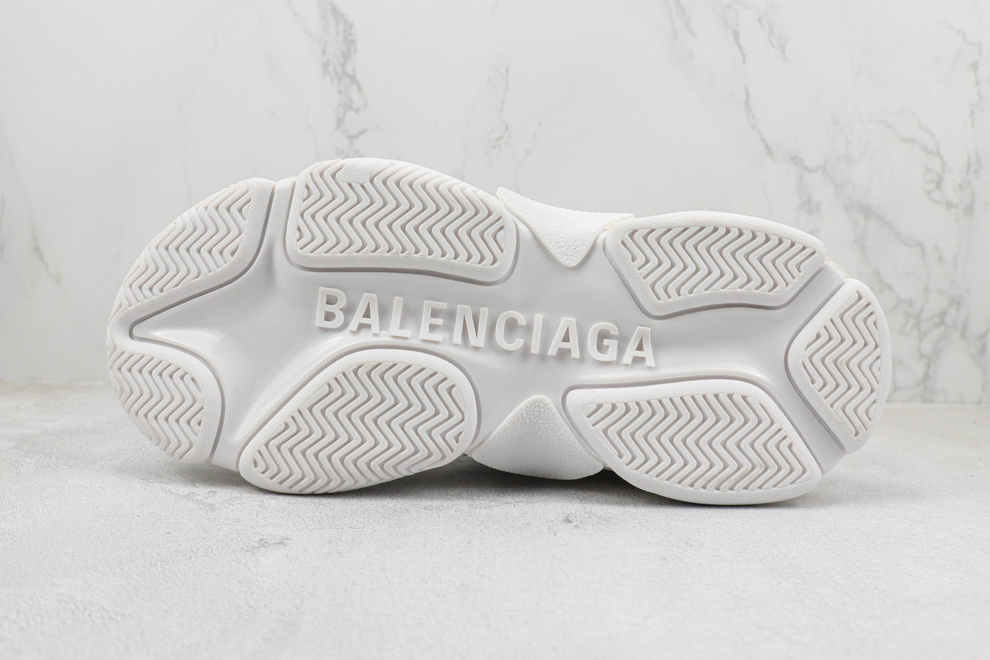 Balenciaga Triple S "White Leather Gloss"