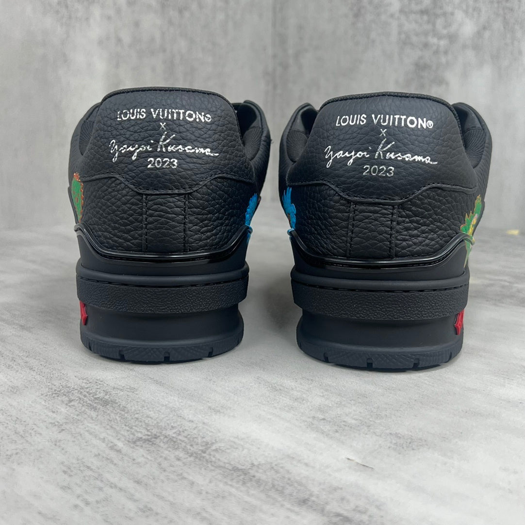 Louis Vuitton x Yayoi Kusama Trainers "Black Faces"