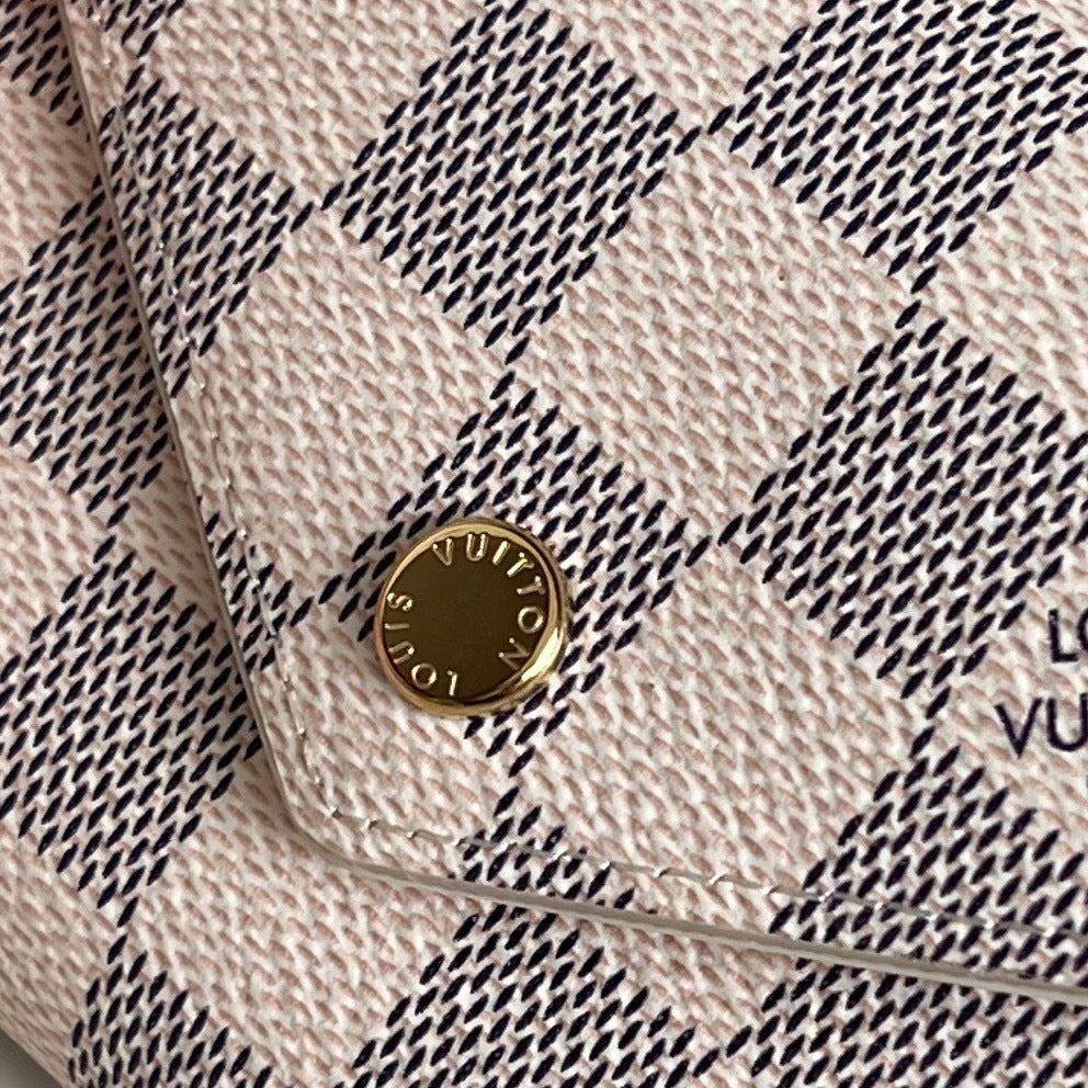 Louis Vuitton Victorine Wallet "Damier Azur Canvas"