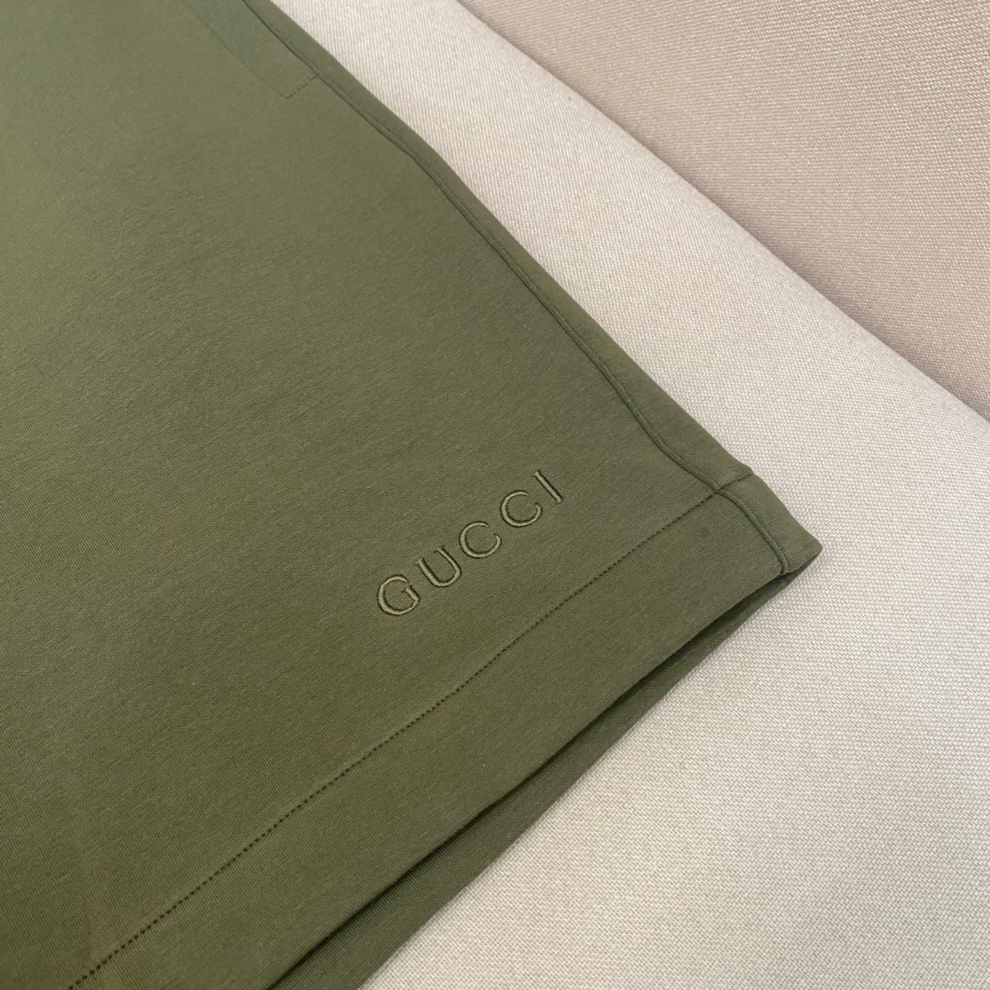 Gucci Logo Embroidered Shorts "Green"