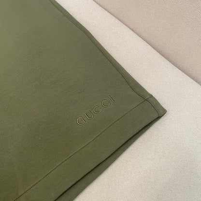 Gucci Logo Embroidered Shorts "Green"