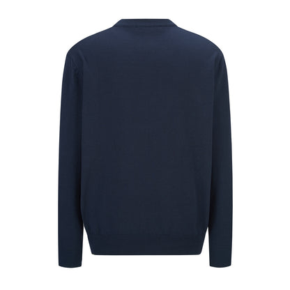 Gucci Knit Wool Sweater with Embroidery "Dark Blue"