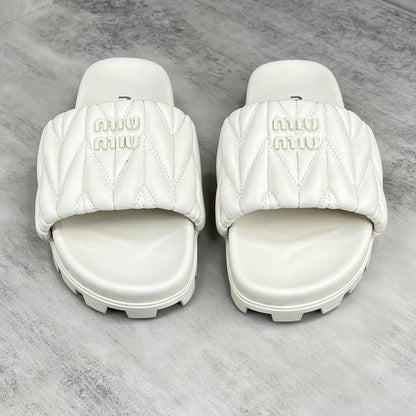 Miu Miu Slides "White"