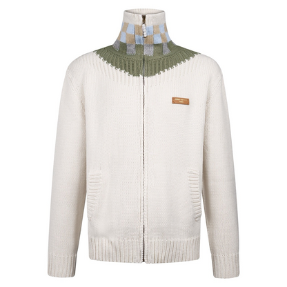 Louis Vuitton Zipped Intarsia Track Top "Milky White"