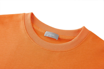 Dior and Descente T-Shirt "Orange Cotton Jersey"