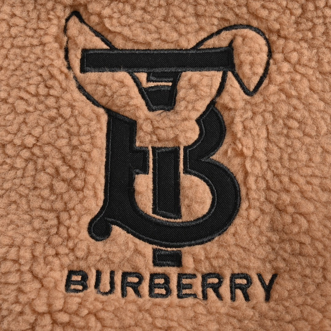 Burberry Rabbit Fleece Jacket "Brown"