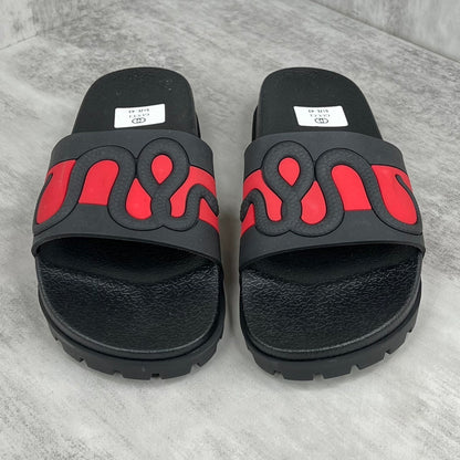 Gucci Snake Slides "Black-Red"