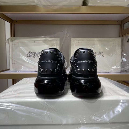 Alexander McQueen Oversized "Black Studded-Clear Sole"