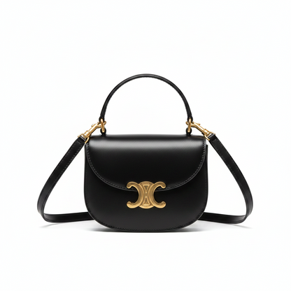 Celine Mini Besace Clea in Shiny Calfskin