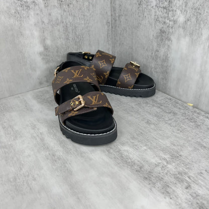 Louis Vuitton Sandals "Brown-Black"