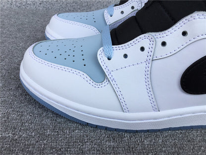 Air Jordan 1 Mid SE "White-Ice Blue-Black"