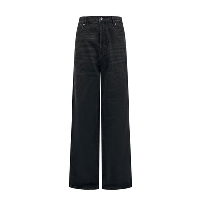 Gucci Cotton Denim Pants with Web Insert