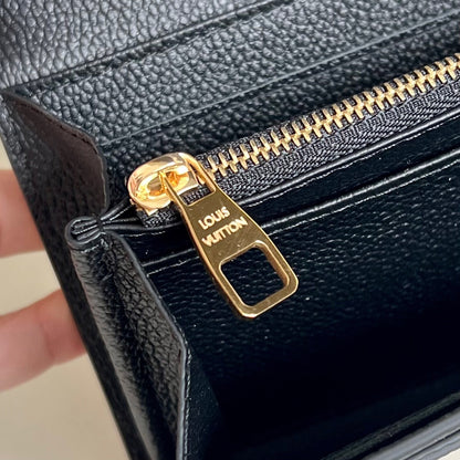 Louis Vuitton Sarah Wallet "Bicolour Monogram Empreinte Leather"