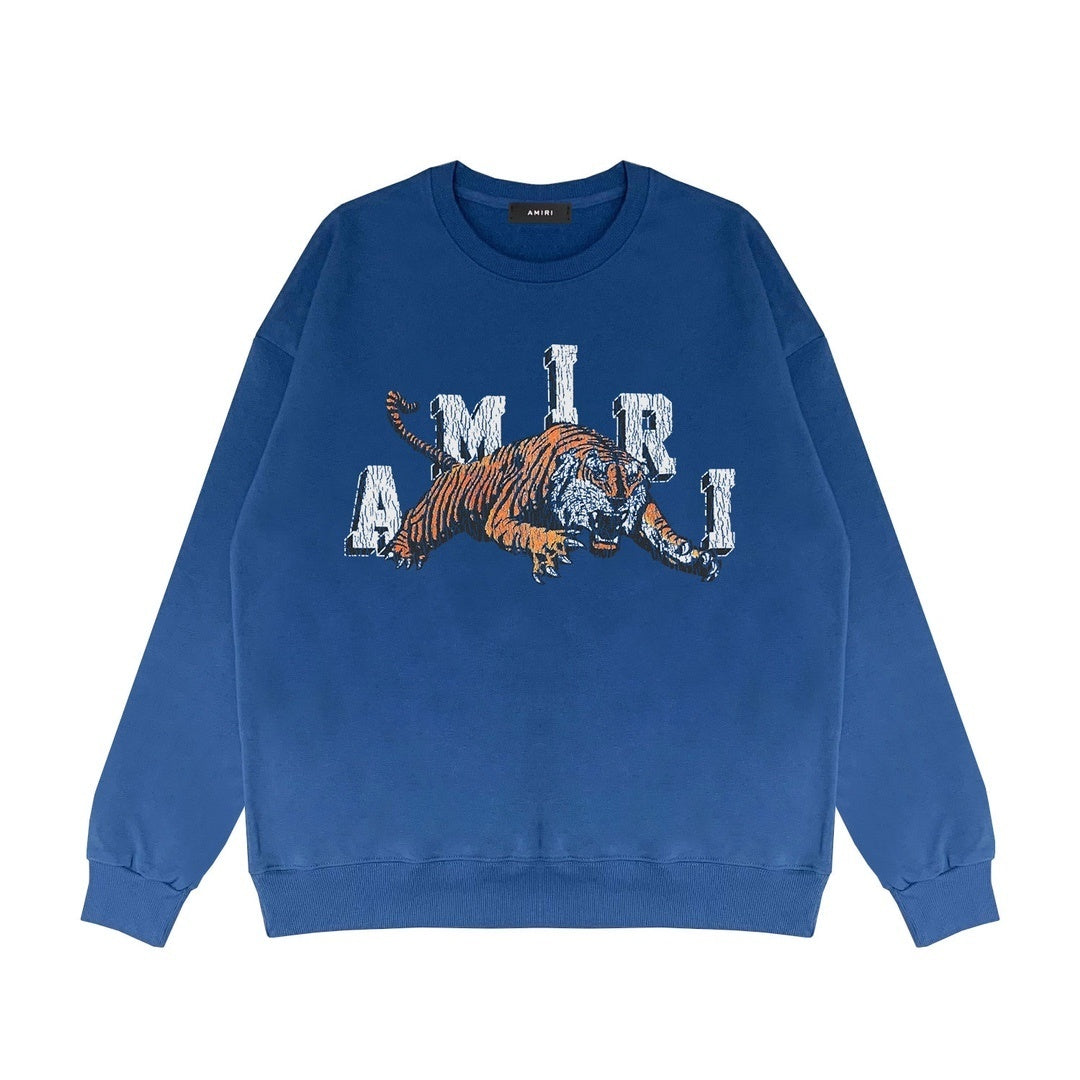 Amiri Vintage Tiger Sweatshirt "Blue"